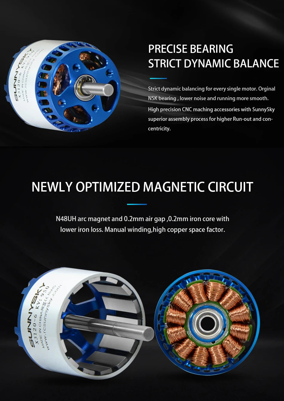 PRECISE BEARING STRICT DYNAMIC BALANCE for every single