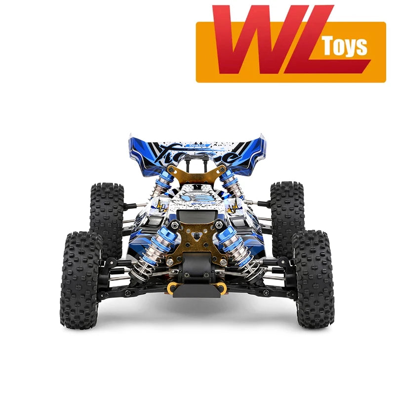 Wltoys 124017 124007 1/12 2.4G Racing RC Car, hardware oil shock absorber can effectively reduce the vibration when driving at high speed . can effectively