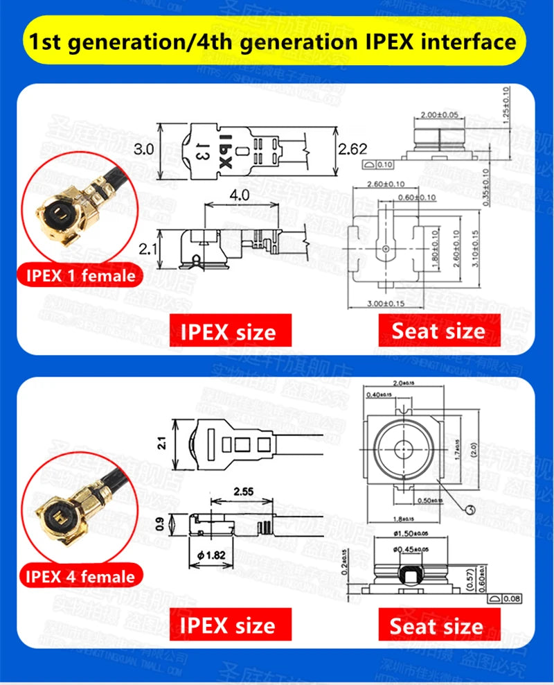 5 PCS/LOT WiFi 2.4G High Gain 5dbi , Built-in Flexible FPC Soft Antenna ZigBee Bluetooth Module IPEX1/IPEX4-K Patch Antenna 5dBi 15 Ist generation/4th generation IPEX interface 2.0020.03 1 3.0 6 5e
