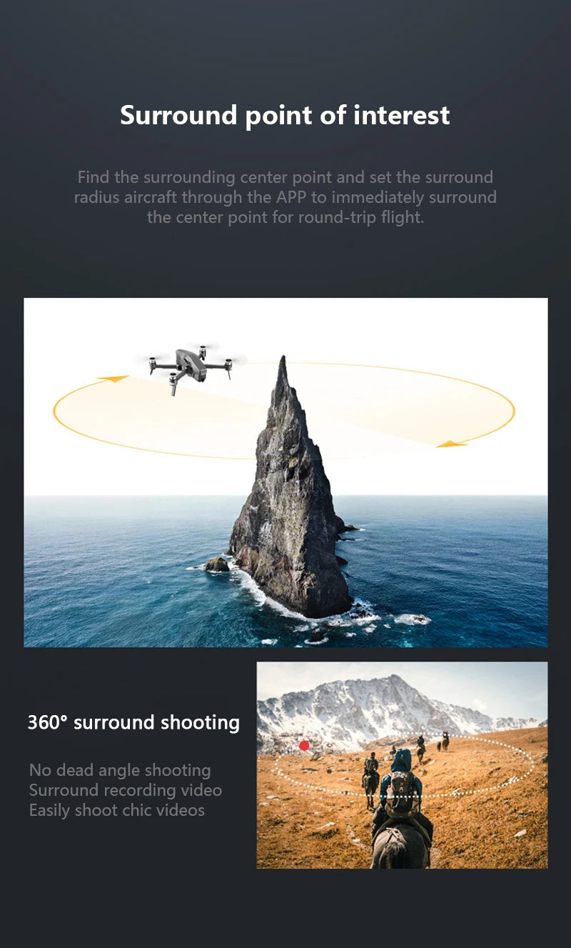 M1 pro drone, Surround of interest Find the surrounding center point and set the surround radius aircraft through the APP