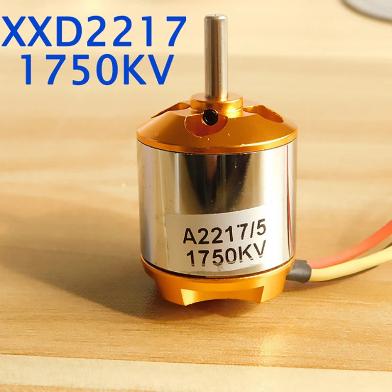 New XXD A2217 2217 950KV 1250KV 1500KV 2300KV Outrunner Brushless Motor For RC Airplane Aircraft Plane Quadrocopter Multi-copter 15 68 grams Output shaft diameter: 4.0mm KV value: 950KV