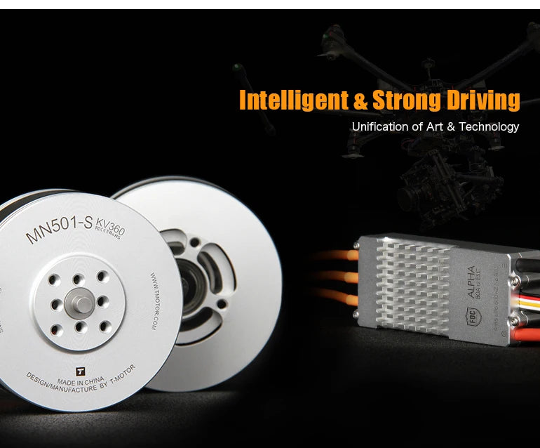 T-Motor MN501-S KV240 5.3KG Thrust Brushless Electrical Motor Navigator Series For Multicopter Aircraft RC Rotor Drones 11 T-Motor, Intelligent & Strong Driving Unification of Art & Technology 0 8 Waof MN