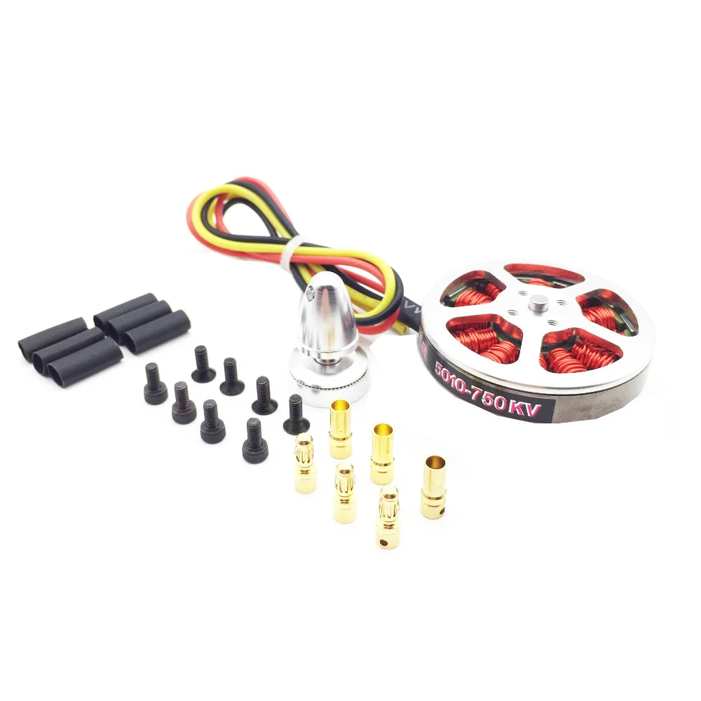 4PCS/lot High quality Mitoot 5010 360KV/750KV High Torque Brushless Motors For Rc Four-axis six-axis multi-rotor aircraft 10 3.Specially designed NdFeB magnets with high temperature rating for trouble-