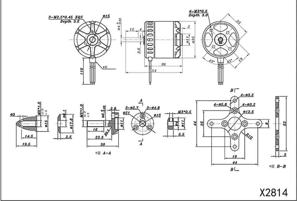 SUNNYSKY X2814-III X2820-III, Motor RC Parts & Accs : Motors Quantity : 1