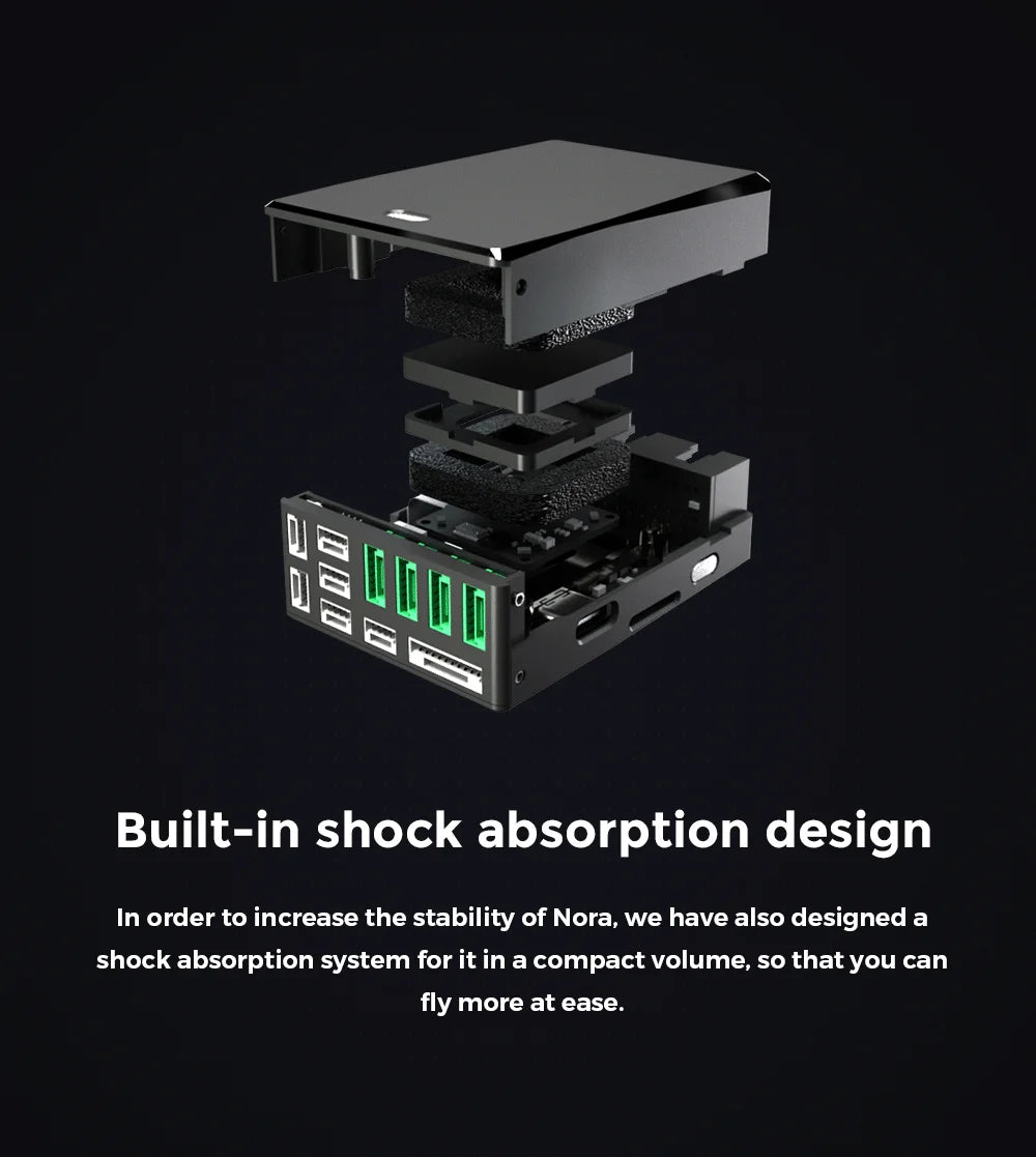 CUAV Nora Flight Controller - Open Source For APM PX4 Pixhawk FPV RC Drone Quadcopter Instead v3x 15 CUAV Nora Flight Controller, nora has built-in shock absorption system so you can fly more at ease .