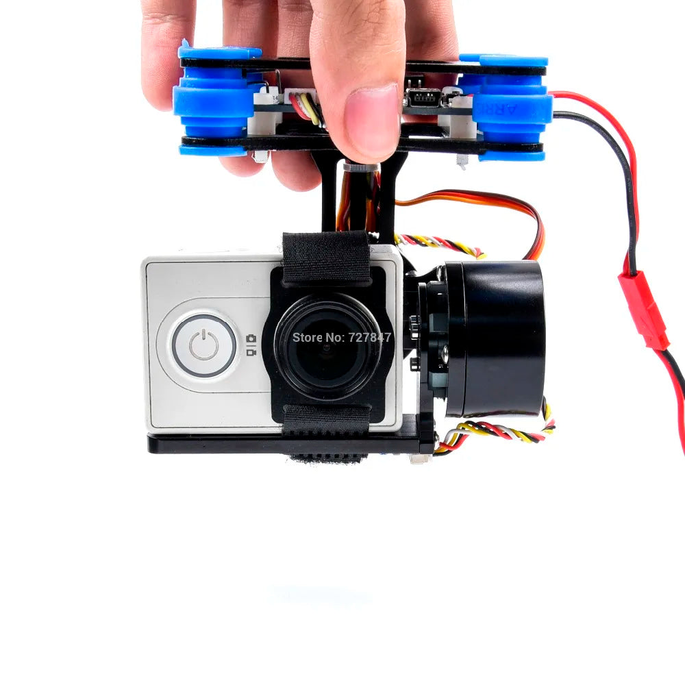 RTF 2 Axis Metal Brushless Gimbal, 4.The gimbal should not touch any other things after powered on