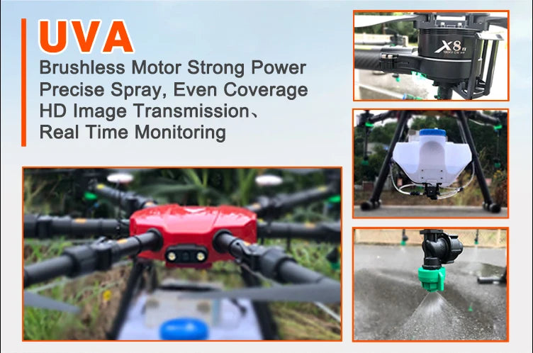 TYI 3W TYI6-16C 16L Agriculture Drone, UVA X8_ Brushless Motor Strong Power Precise Spray, Even Cover