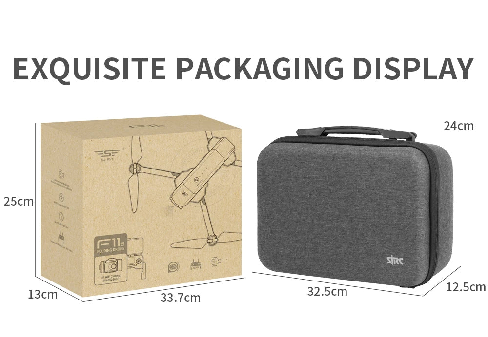 F11S PRO Drone - Supports 64G TF Card Professional 4K HD Camera Gimbal Brushless 5G Wifi Gps System Rc Distance 3Km RC Drones Toys Professional Camera Drone 54 F11S PRO Drone, EXQUISITE PACKAGING DISPLAY 24cm 25cm