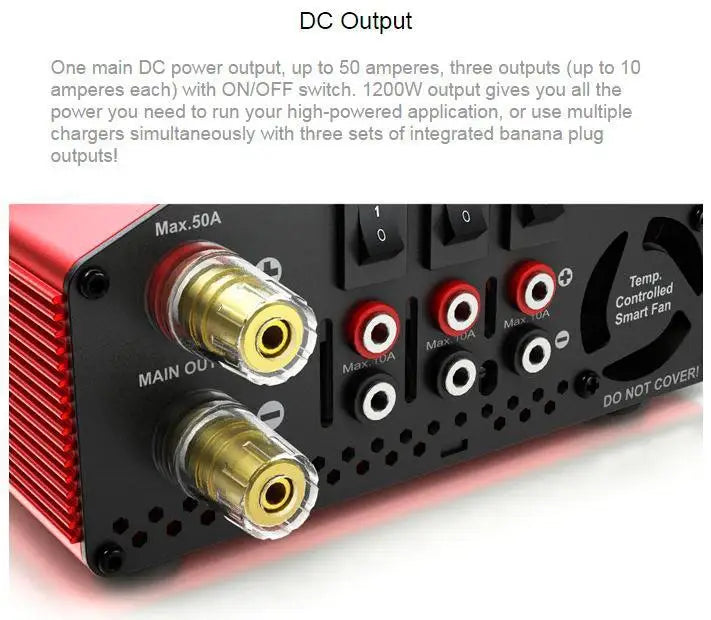 1200W output gives you all the power you need to run your high-powered application 