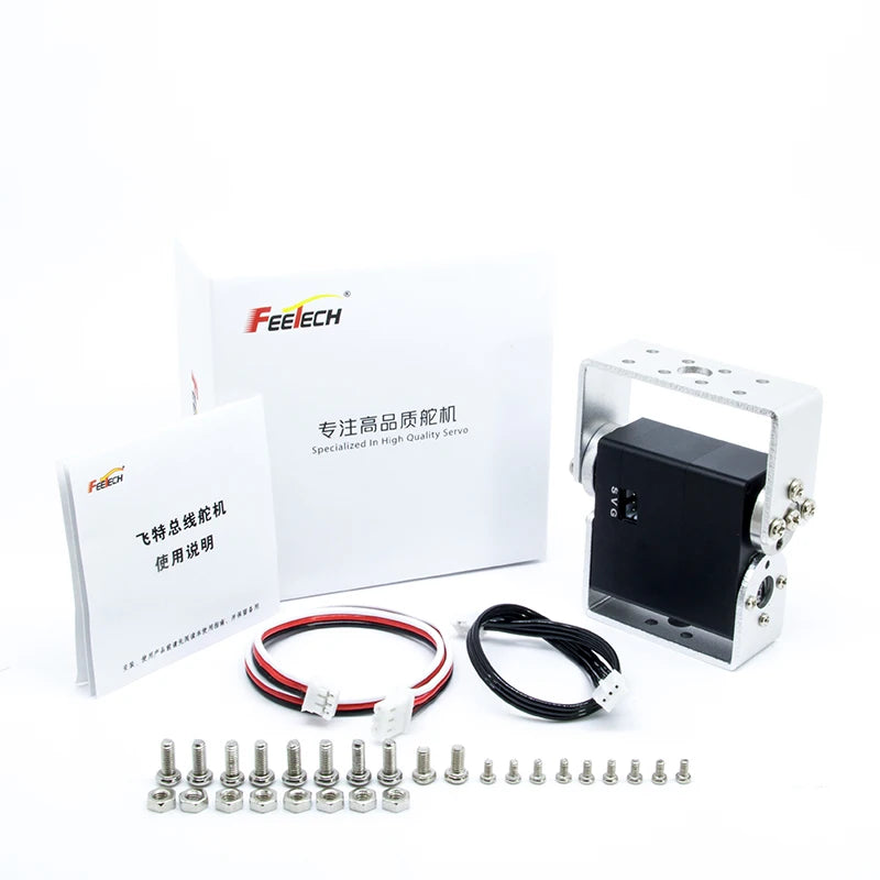 Feetech ST-3025, stall torque is 20kg.cm,can achieve 0-360 degrees any angle control