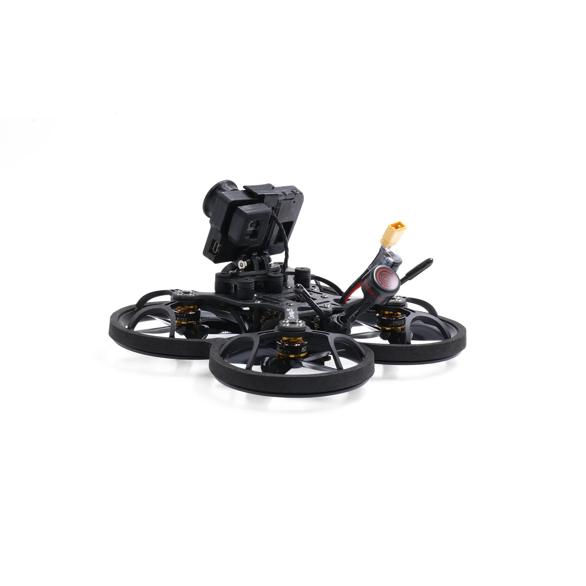GEPRC CineLog25 Analog CineWhoop Drone, the new camera damping system basically eliminates the video's jelly and FPV camera