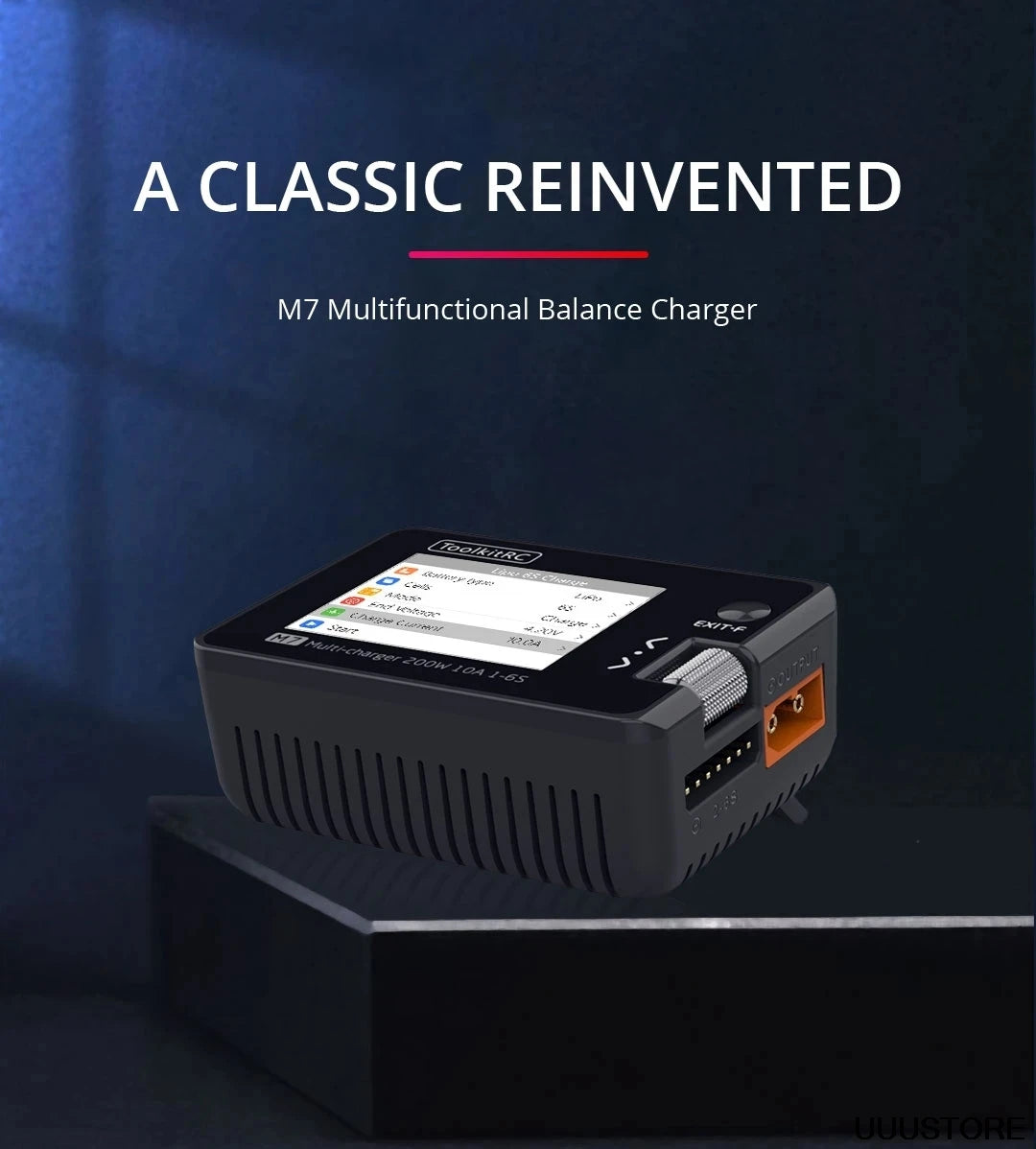 ToolkitRC M7 Charger, 1x ToolkitRC M7 200W 10A DC Balance Charger Discharger for