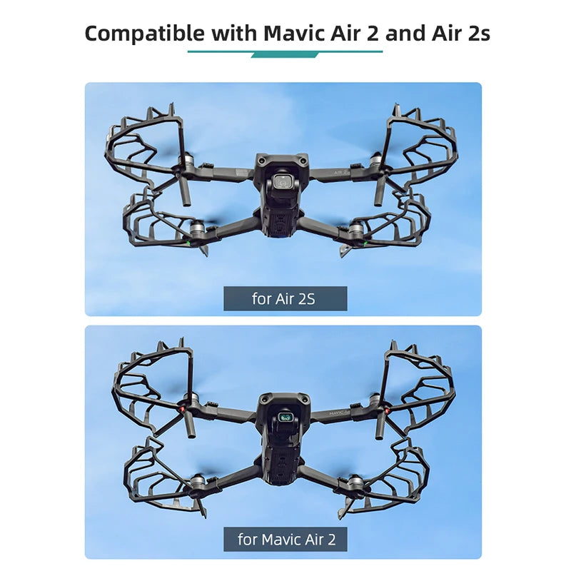 Propeller Guard for DJI Mavic Air 2/2S Drone Protective Cover for mavic air2/Mavic Air 2S Accessories with Foldable Landing Gear 24 Propeller protection ring is not included in the kit .