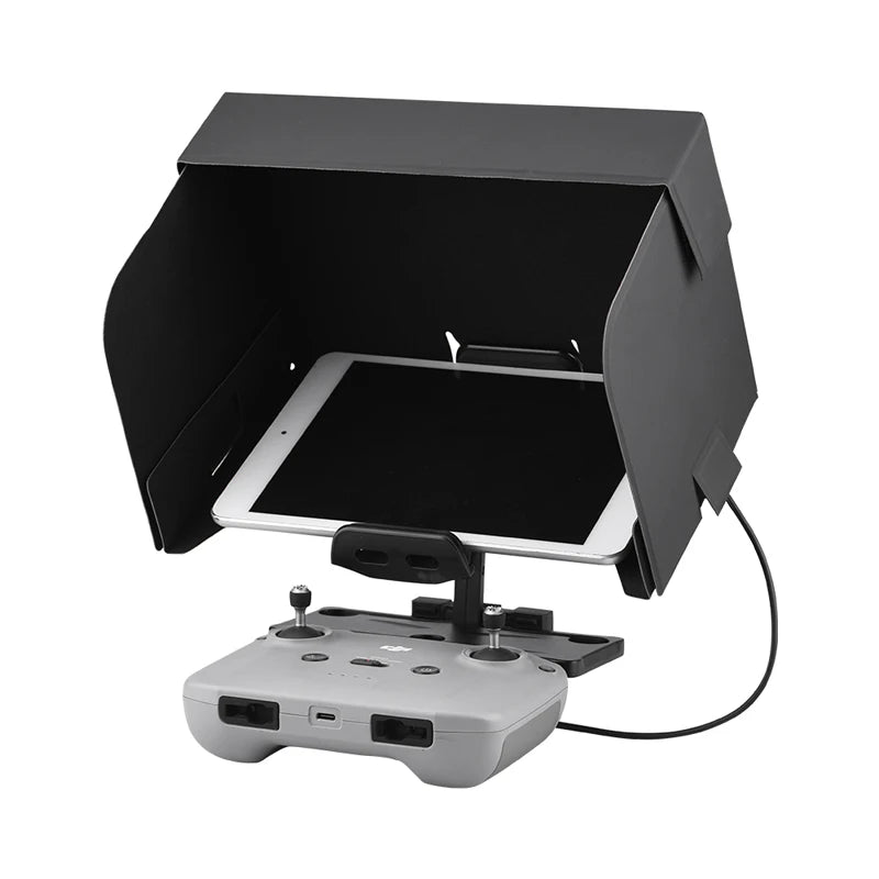 Foldable Phone Tablet Sun Shade for DJI Mavic 3/Air 2/2S/Mini 2/MINI 3 PRO Drone Remote Control Clip Holder Stand Accessories 12 Leather Applicable models: for Mavic Air 2/Air 2S/Mini
