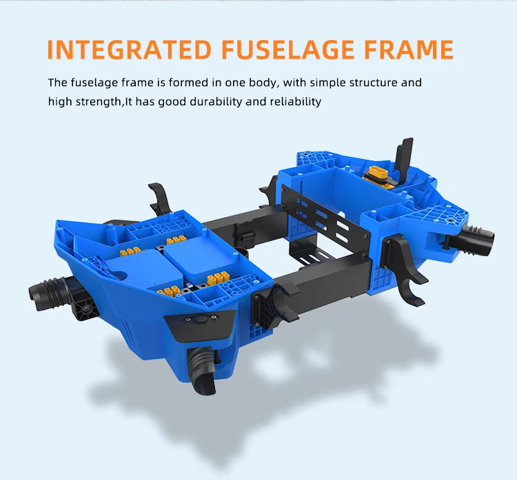 EFT G616 16L Agriculture Drone, INTEGRATED FUSELAGE FRAME The fuselage frame is formed in