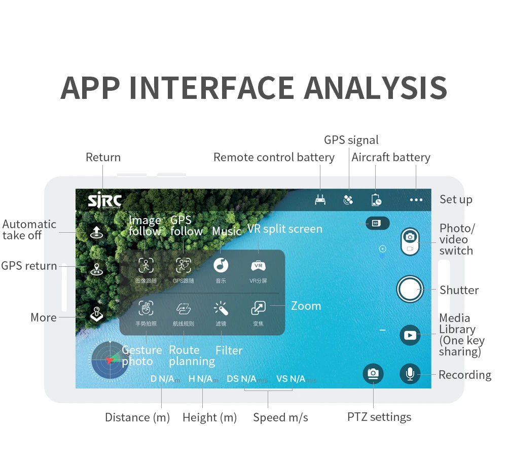 SJRC F11 / F11S Pro Drone - With 4K HD Camera 3KM WIFI GPS EIS 2-axis Anti-Shake Gimbal FPV Brushless Quadcopter Professional RC Dron Professional Camera Drone 46 SJRC F11 / F11S Pro Drone, Artrn Dir 81 Library (One Gesture Route Filter sharing) photo planning