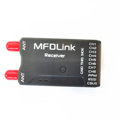 Long Range MFDLink Rlink 433Mhz 16CH 1W FPV UHF System Transmitter w/8 Channel Receiver TX+RX Set