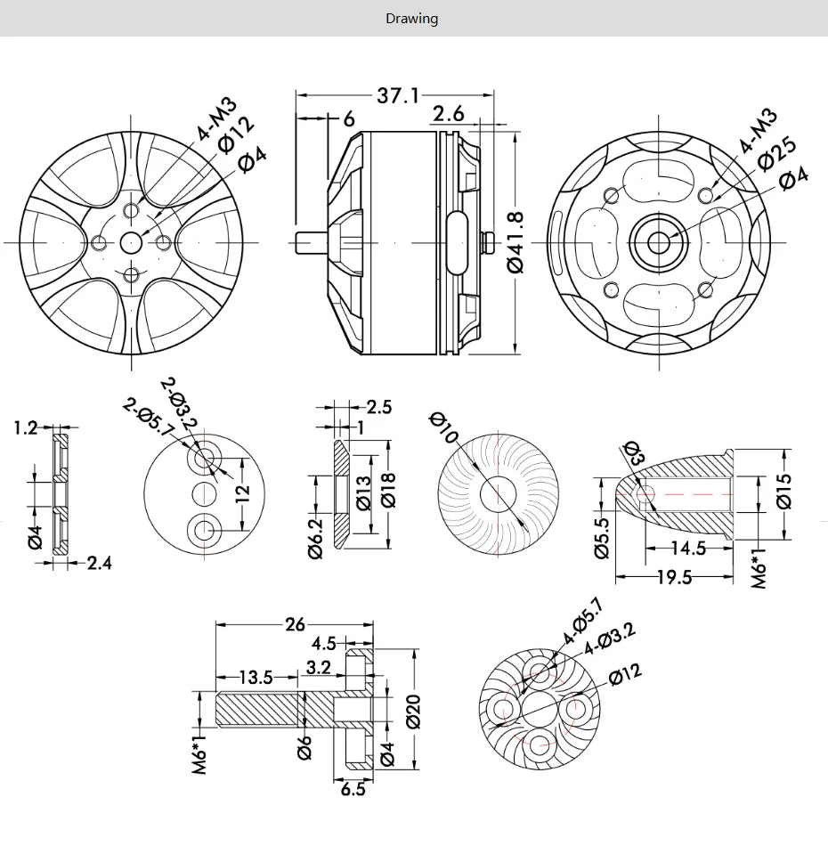 T-Motor MN3510 KV360 KV630 KV700