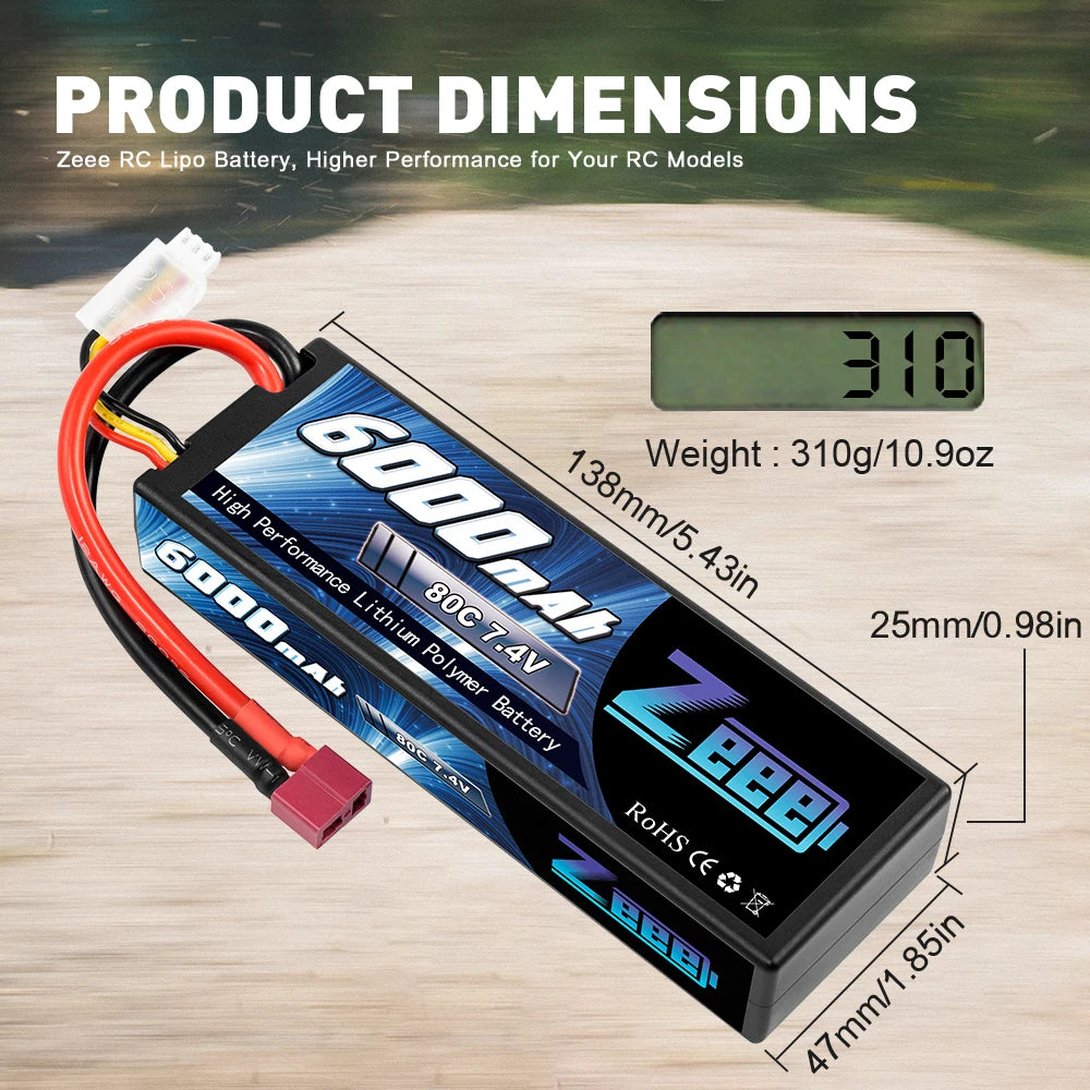 Zeee RC Lipo Battery, Higher Performance for Your RC Models 310