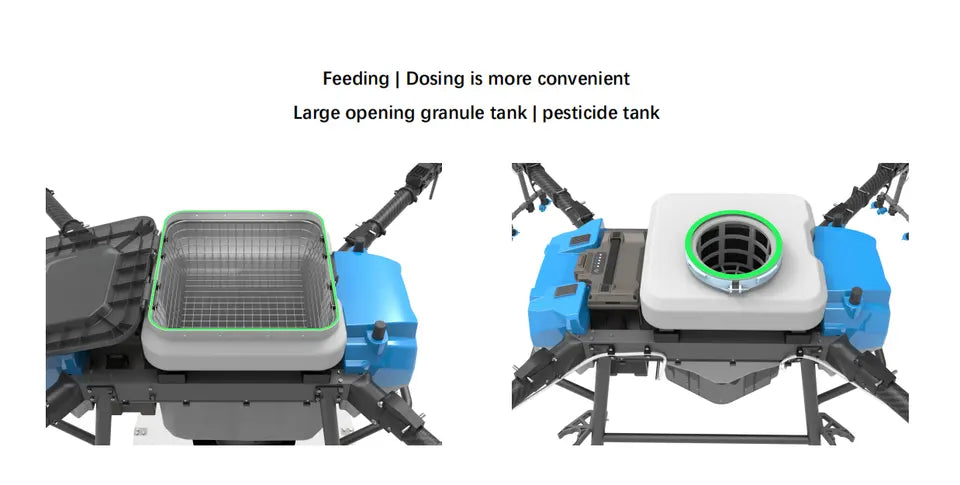 Feeding Dosing is more convenient Large opening granule tank | pesticide