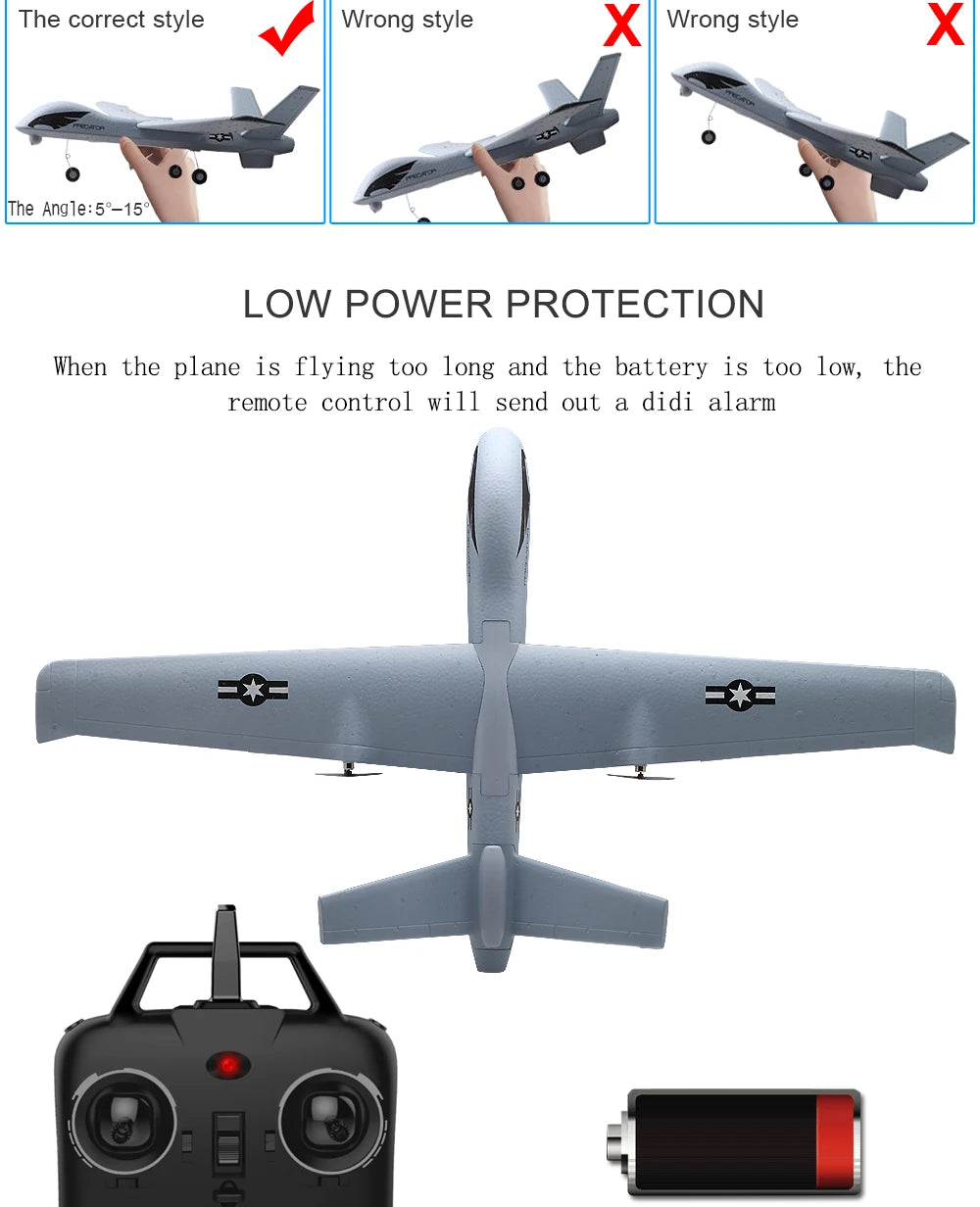 RC plane Z51- 2.4G 2CH Foam Glider RC Airplane 20mins Flight time Mini rc Helicopter Radio control toys for kids 14 RC plane Z51- 2.4G 2CH Foam Glider RC Airplane, the correct style Wrong style The Angle:5*-159 LOW POWER PRO