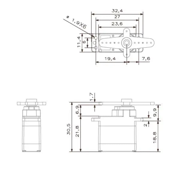 Great for a Trex 450 tail or cyclic servo