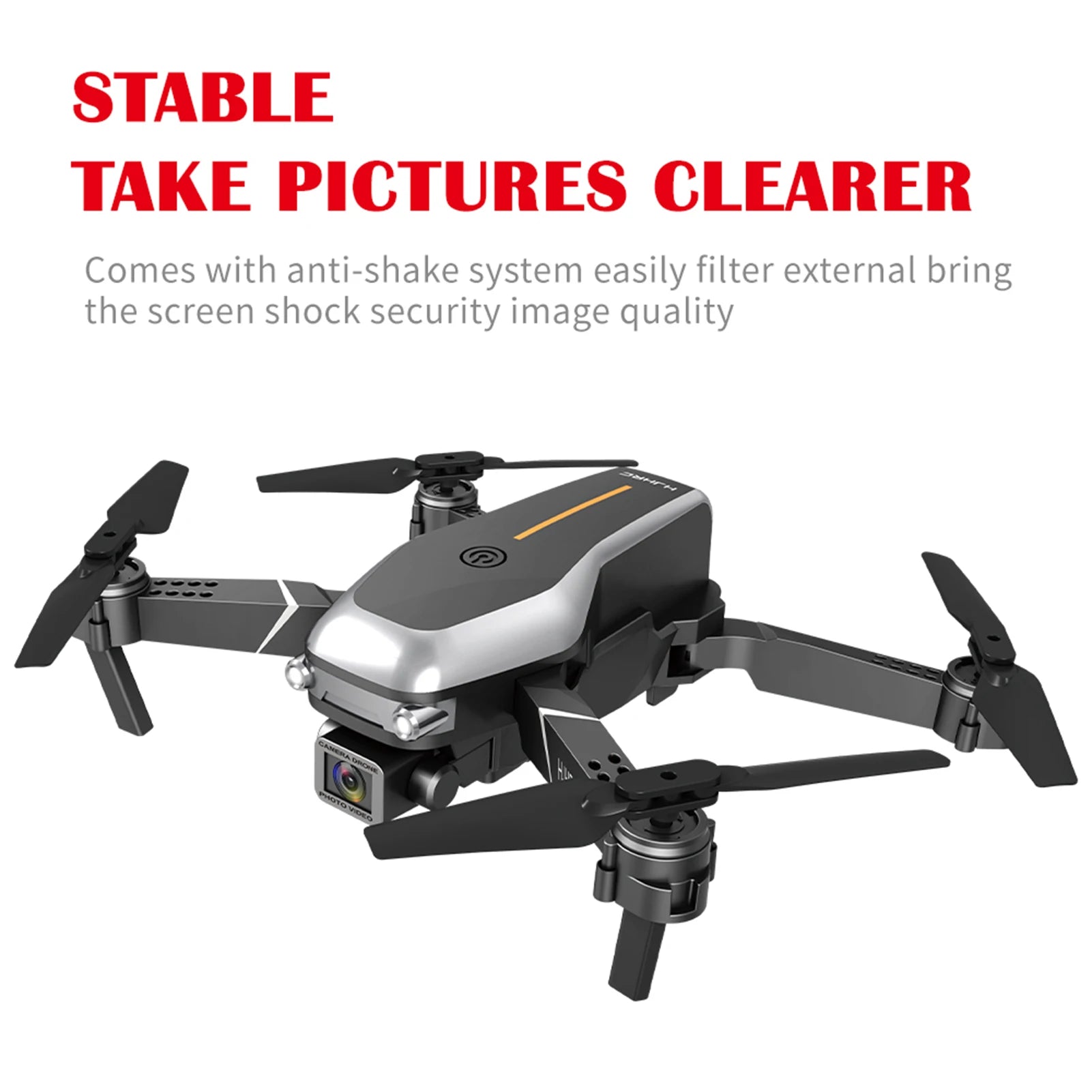 HJ95 Drone - Mini Foldable RC Quadcopter Real Time Transmission Dual 4k Camera Hd Aerial Photography 19 HJ95 Drone, stable take pictures clearer comes with anti-shake system easily filter external
