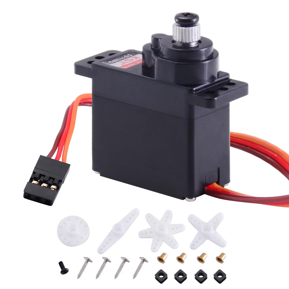 KST DS113MG Servo, this ensures rapid and accurate swashplate movement, contributing to overall flight stability .