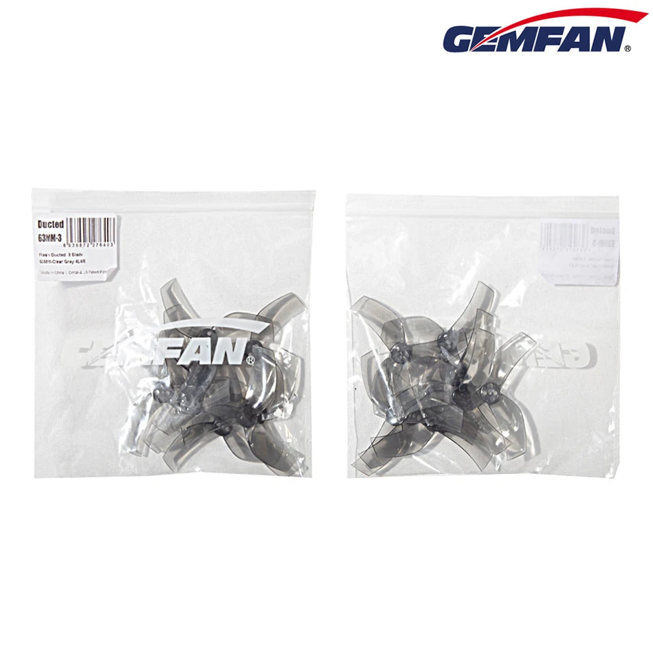 4Pairs 8PCS GEMFAN D63 2.5inch 3-Blade 3
