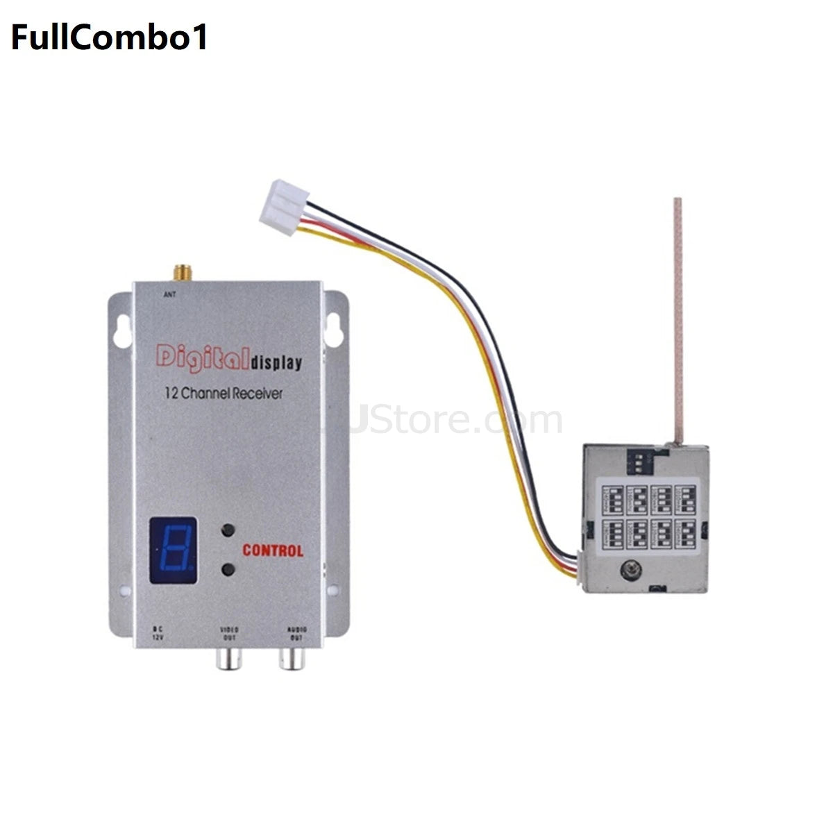 1.2G 200mW Transmitter, FullCombo1 Digitaldisplay 12 Chonnel Receiver UStore-d T CON