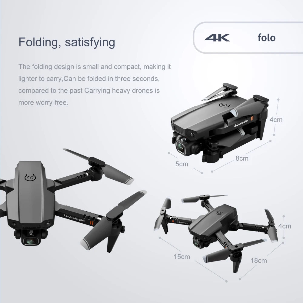 Mini WIFI Professional Drone with 4k 1080P Camera High Hold Mode Foldable RC Plane Helicopter Pro Drone Toys for Children Gifts 34 Mini WIFI Professional Drone, 4k folo folding, satisfying the folding design is small and