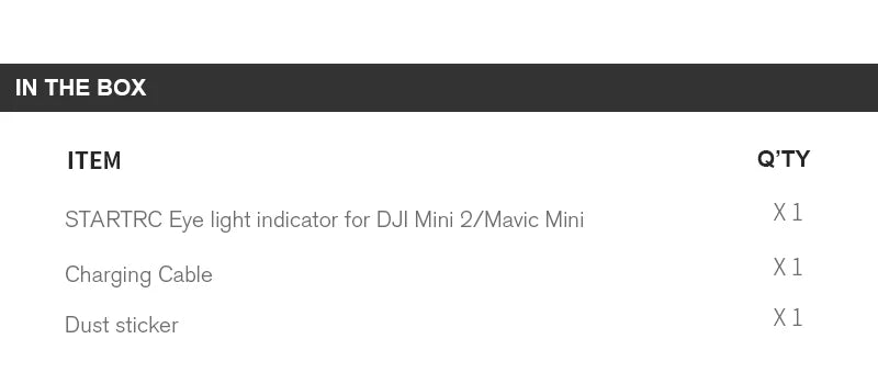 Q'TY STARTRC Eye light indicator for DJI Mini 2/Mavic Mini