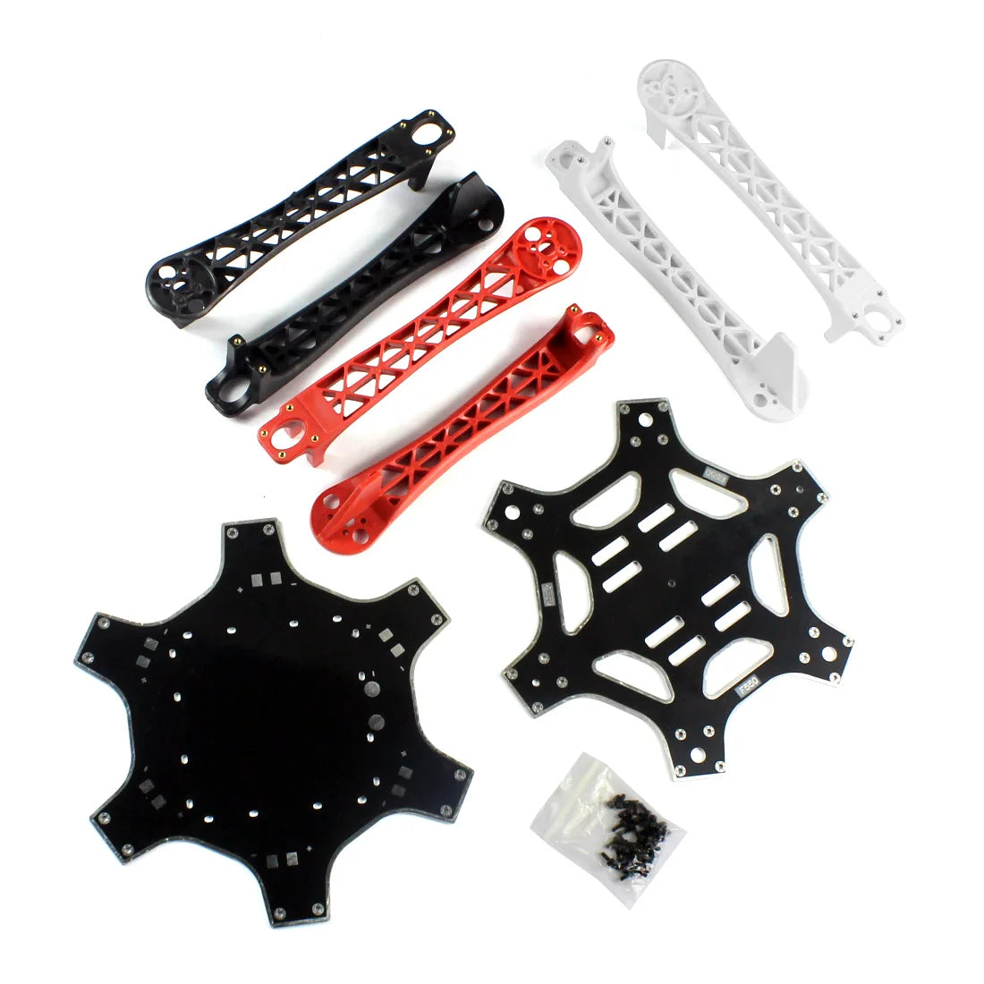 2.4G 8CH F550 RC DIY Quadcopter Unassemble Kit, How to connect the Flight control, GPS, receiver