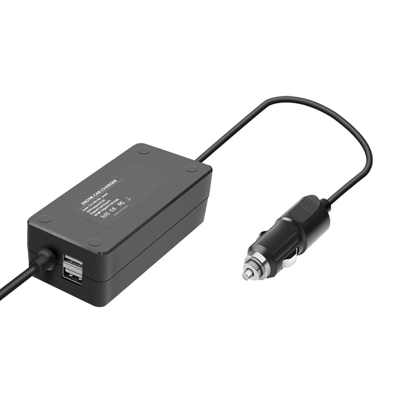 Car Charger for DJI Phantom 4 Pro Advanced Drone Battery Remote Control Vehicle Charger Portable Fast Outdoor Travel Charging 10 3 in 1 car charger for DJI Phantom 4 series RC drone . can charge 2