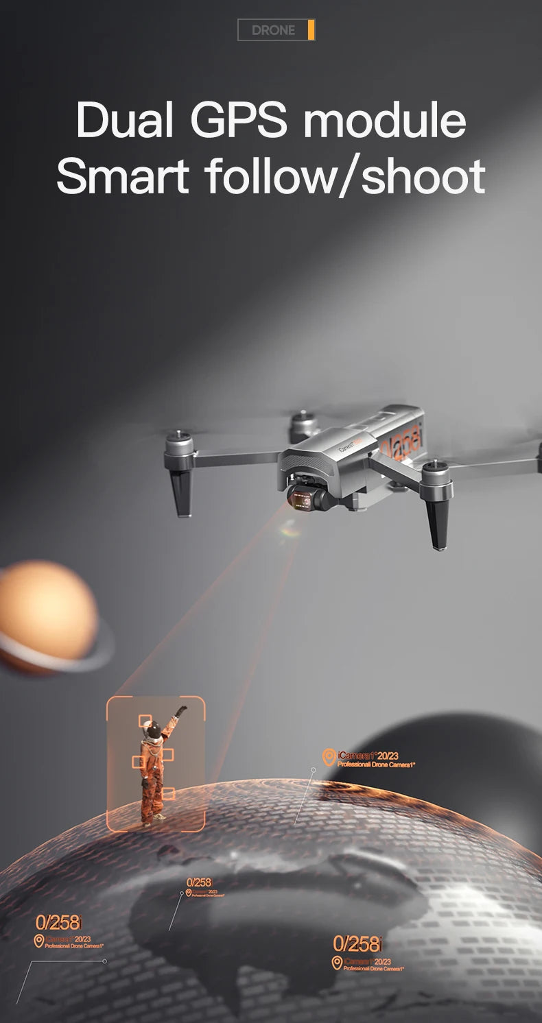 2023 New GPS Drone 4K HD Camera gps 5G Wifi Anti-Shake 2-Axis Gimabal Dron Brushless Motor 5KM RC Quadcopter Toy Gifts Professional Camera Drone 36 2023 New GPS Drone, Hampanenai 01258 0/258 2078