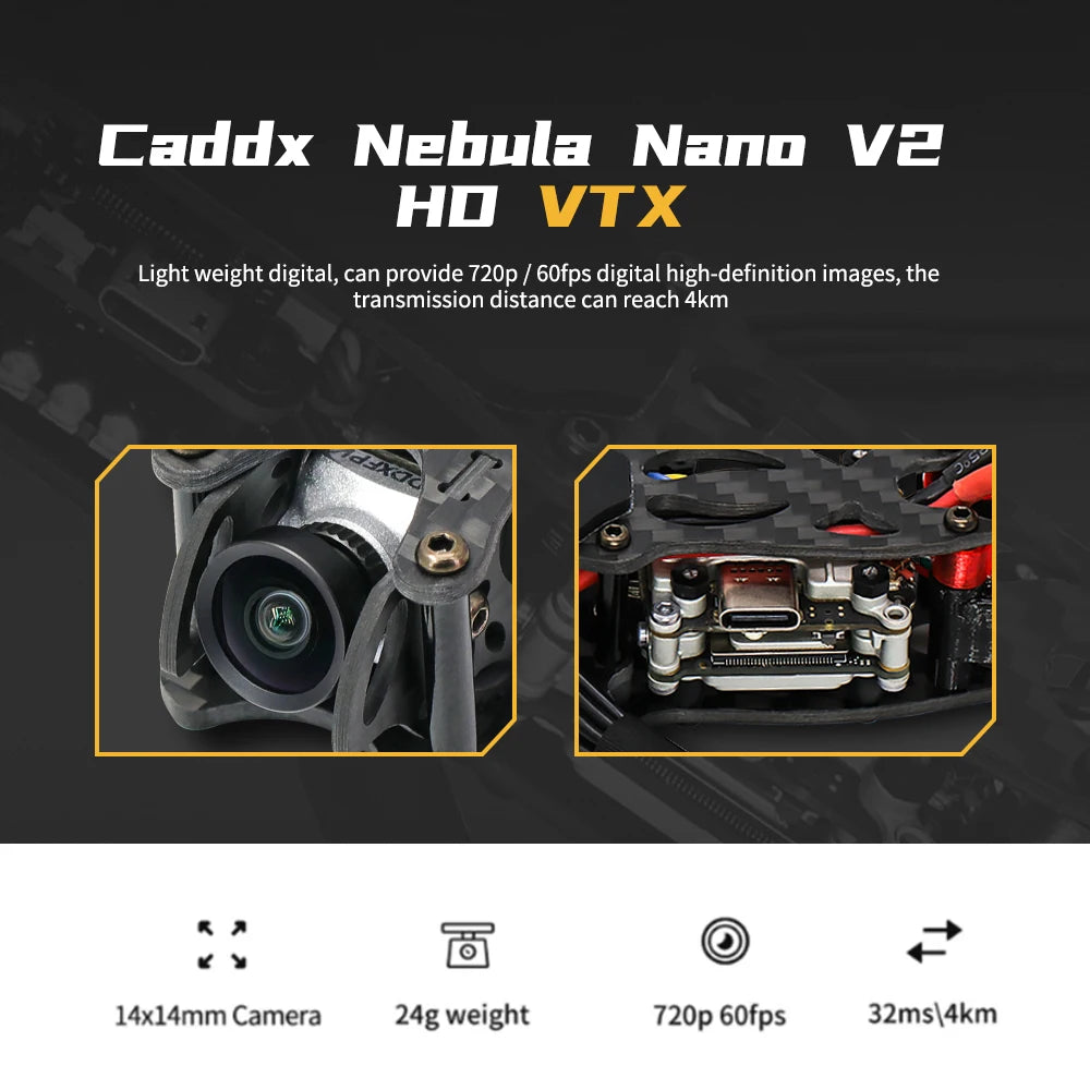 TCMMRC Night Phoenix, Caddx Nebula Nano Vz Hd VTX Lightweight digital, can