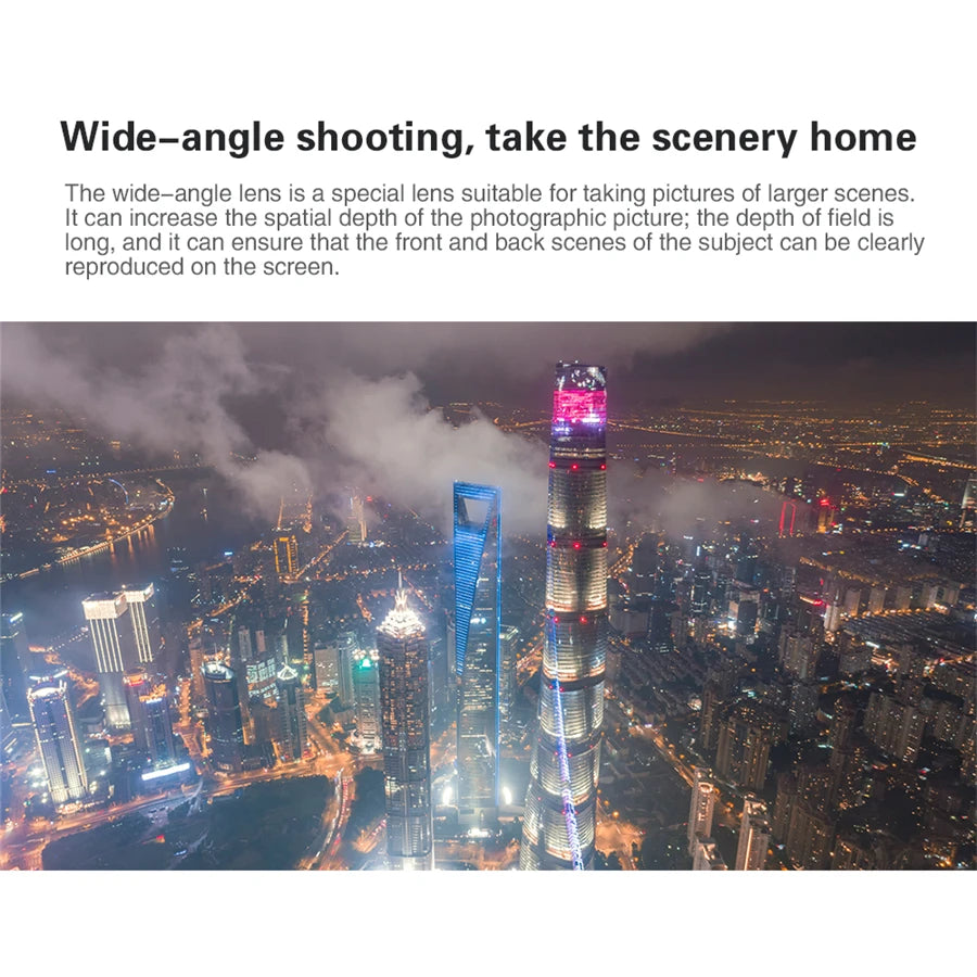 Flytec T15 Drone, wide-angle lens is a special lens suitable for taking pictures of larger scenes . it