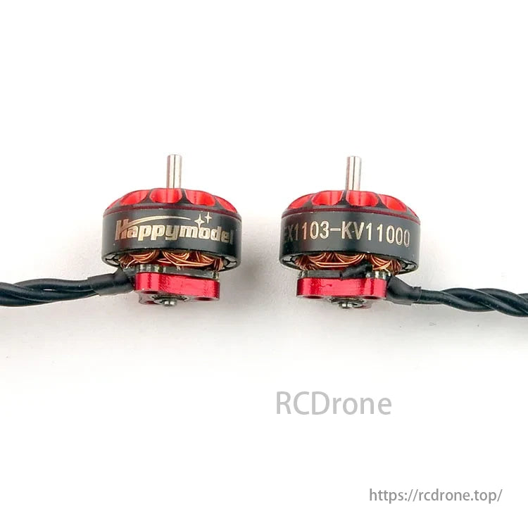 Happymodel EX1103 Brushless FPV Motor, Motor specifications and performance benchmarks for Happymodel EX1103 11000KV Brushless Motors.