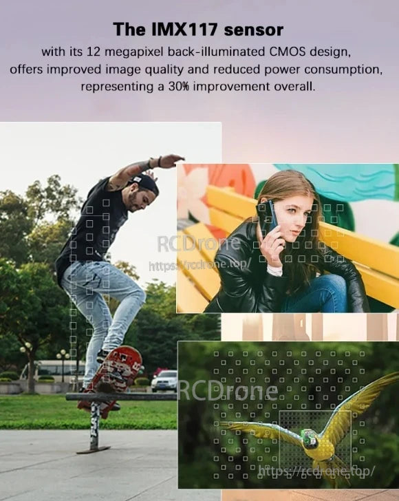 HawKeye Firefly Q6 V3.0 FPV Action Camera, IMX117: 12MP back-illuminated CMOS sensor with 30% better quality and efficiency.
