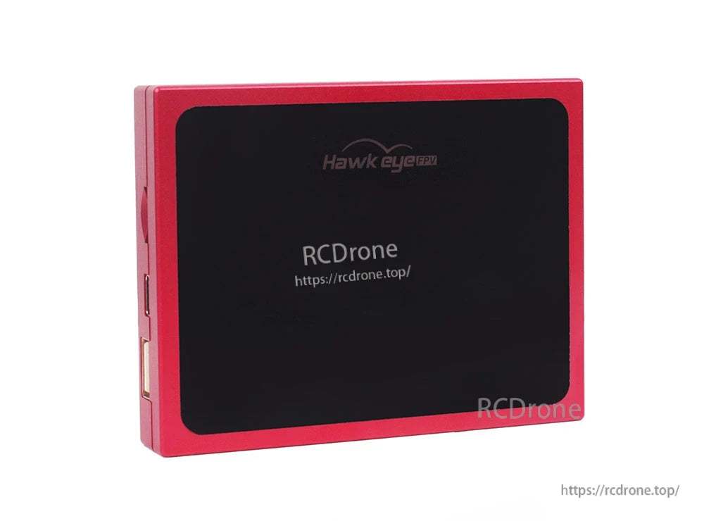 Hawkeye Firefly HDMI Box for DJI FPV Goggle, Hawk eye FPV device with red casing and black panel