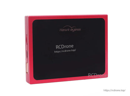 Hawkeye Firefly HDMI Box for DJI FPV Goggle, Hawk eye FPV device with red casing and black panel