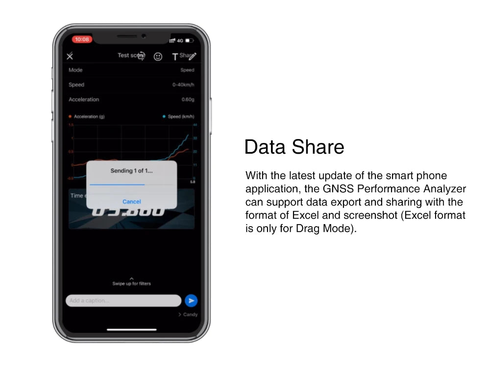 SKYRC GSM020 GNSS Performance Analyzer, with the latest update of the smart phone application, the GNSS Performance Analyzer Time