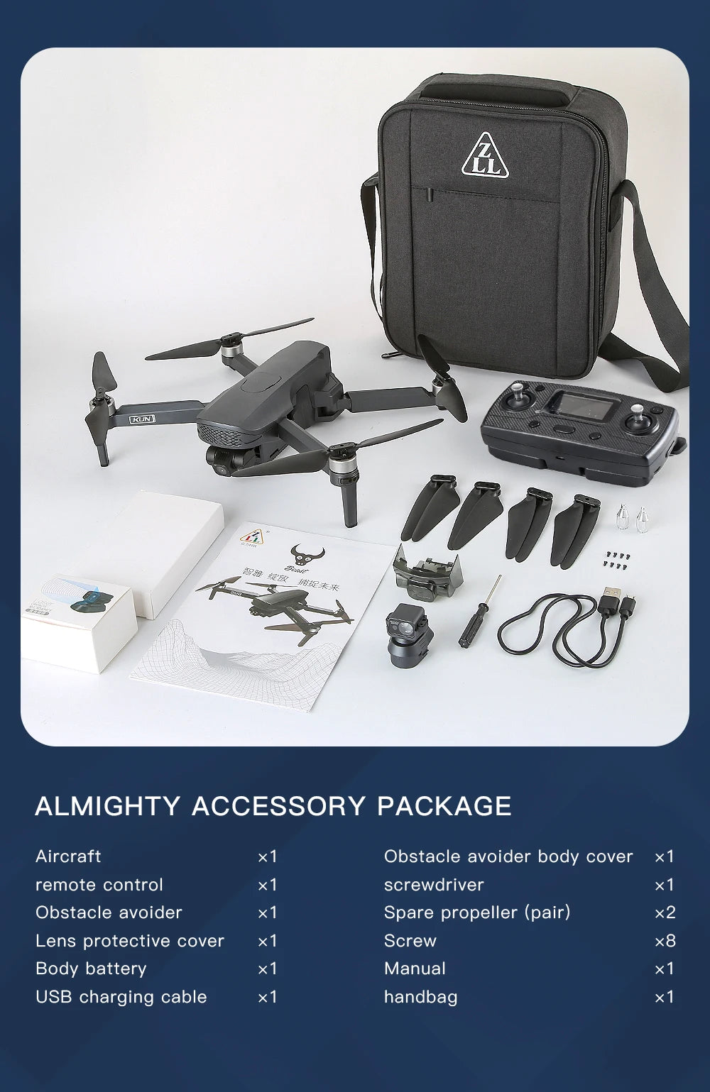 ZLL SG908 MAX Drone, DoT _ ALMIGHTY ACCESSORY PACKAGE Aircraft 