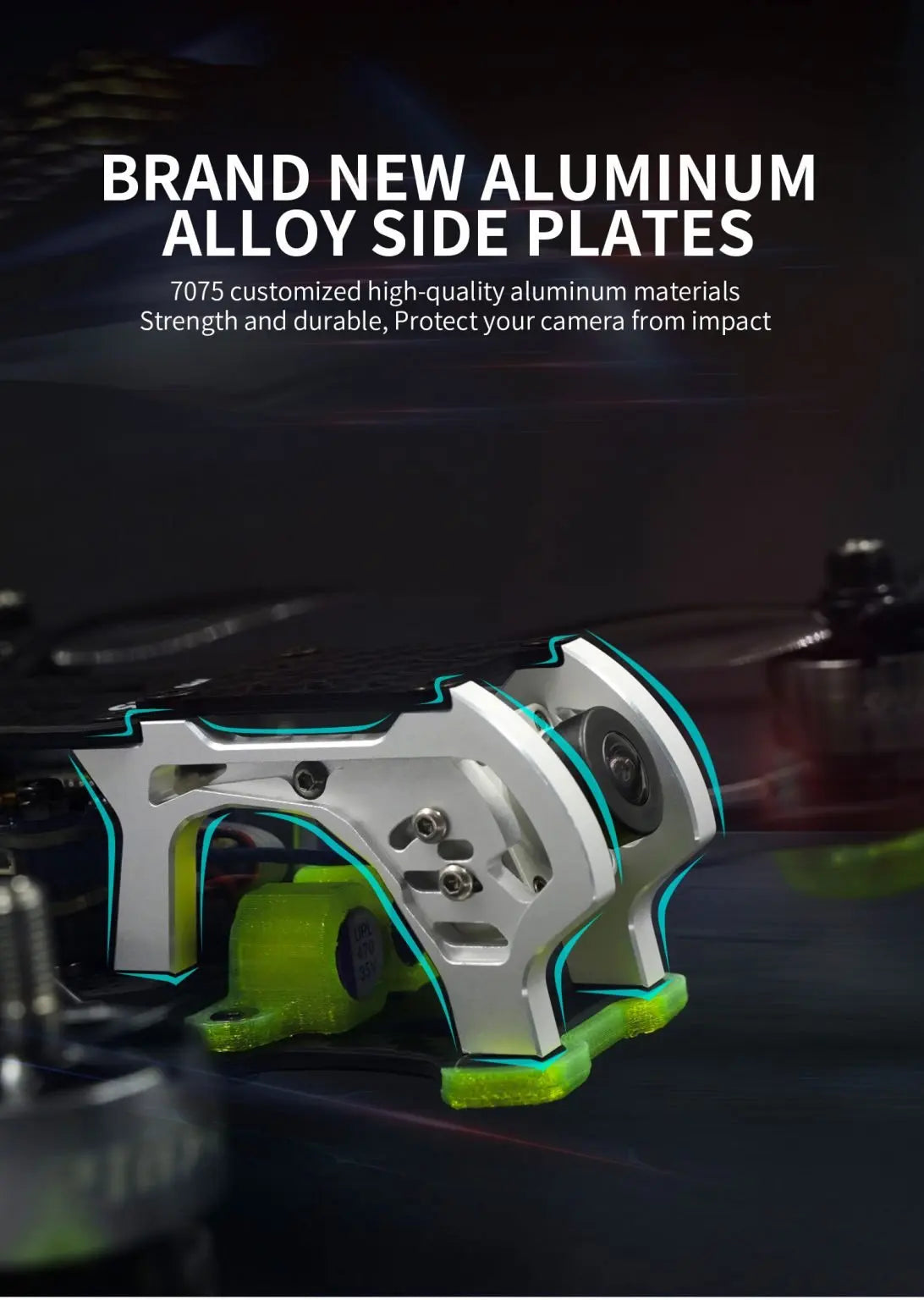 GEPRC MARK5 HD Vista Freestyle FPV Drone 4S/6S 5Inch SPEEDX2 2107.5 F722-HD-BT For RC FPV Quadcopter LongRange Freestyle Drone 9 GEPRC MARK5 HD Vista Freestyle FPV, BRAND NEW ALUMINUM ALLOY SIDE PLATES 7075 customized high