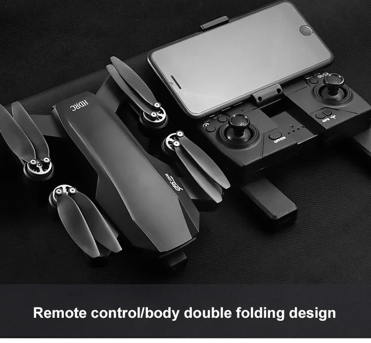 S608 Pro Drone, remote controllbody double folding design duu