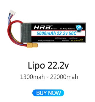 2PCS HRB 2S 3S 4S 5S 6S Lipo Battery, RC Parts & Accessories : Batteries - LiPo Quantity 