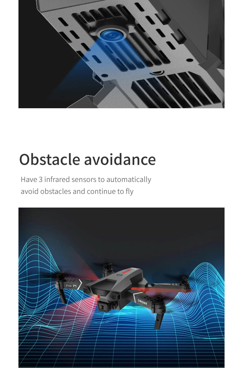 S1max drone, obstacle avoidance have 3 infrared sensors to automatically avoid obstacles