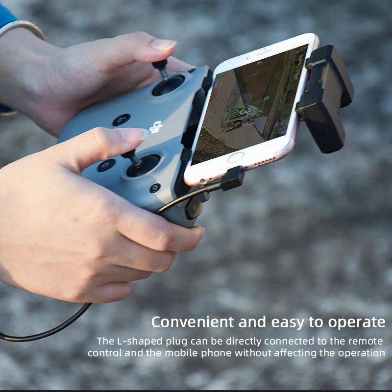 5/15pcs 30cm OTG Data Cable for DJI Mavic 3/Air 2/MINI 2/MINI 3 PRO IOS type-C Micro-USB for DJI Mavic Mini 2 Drone Cables 12 L-shaped plug can be directly connected to the remote control and the mobile phone without affecting