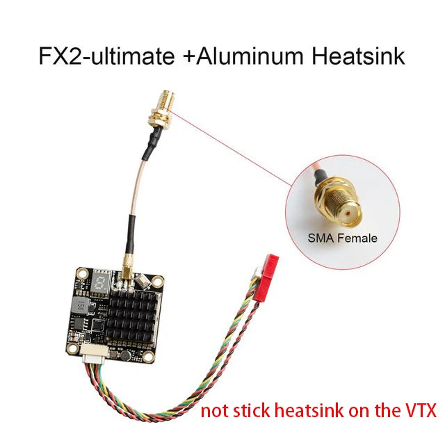 FX2-ultimate +Aluminum Heatsink SMA Female not stick