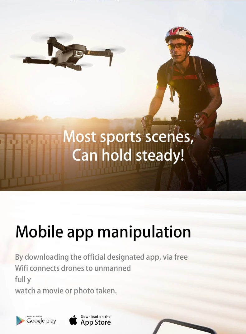 V4 Rc Drone, 6x7 most sports scenes, can hold steadyl mobile app manipulation